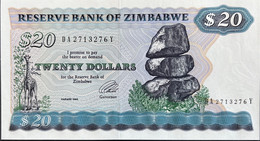 Zimbabwe 20 Dollars, P-4d (1994) - UNC - Zimbabwe