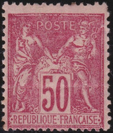 France . Y&T .    98  (2 Scans)      . *    .    Neuf Avec Gomme D' Origine Et Trace De Charnière - 1876-1898 Sage (Type II)