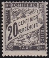 France . Y&T .    Taxe 17   (2 Scans)     .    *    .    Neuf Avec Gomme D' Origine Et Trace De Charnière - 1859-1959 Nuovi