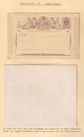 488/37 -- REIMPRESSION Carte Postale No 1 - Etat NEUF - Cartoline 1871-1909