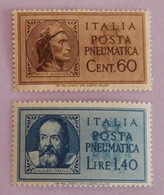 ITALIE PNEUMATIQUES YT 16/17 NEUFS*/** ANNÉE 1945 - Correo Neumático