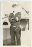 Photo.Sailor.Naval Military Uniform Of The USSR.Knife.Dagger. - War, Military
