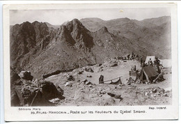 MAROC Carte Glacée * ATLAS MAROCAIN Poste Sur Les Hauteurs Du Djebel Sagho ( Tentes Soldats ) - Other & Unclassified