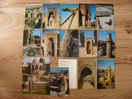 13 Cards In Folder Ussr 1977 Azerbaijan The Palace Of The Shirvan Shahs Baku Museum Complex 15/16 Cent. - Aserbaidschan