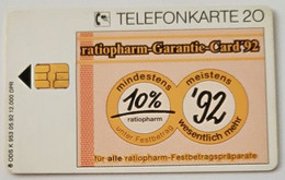 GERMANY Phone Card Telefonkarte Deutsche Telkom1992 20DM 12000 Have Been Issued - Andere