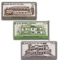 Sri Lanka 2022 Ancient Buildings Of SriLanka 3v Stamp Architecture (**)  MNH - Sri Lanka (Ceylon) (1948-...)