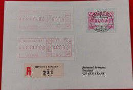 ATM / METER / Distributeur / SCHALTERLABEL 01.06.1981 BERN 1 Recommandé - Automatenmarken