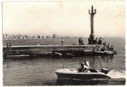 HERAULT PALAVAS LES FLOTS : LA JETEE AU FOND LA PLAGE - CIRCULEE MONTPELLIER - Palavas Les Flots