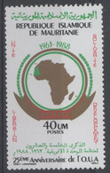 Mauritanie Mauritania - 1988 - Anniversaire OUA - 40UM - Mauritania (1960-...)