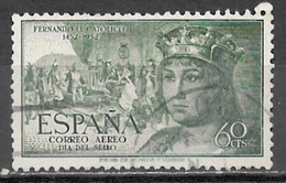 Spain 1952. Scott #C139 (U) Ferdinand The Catholic And Columbus Presenting Natives - Oblitérés