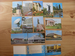 12 Cards In Folder Ussr 1970 Kazakhstan Alma-Ata - Kazajstán