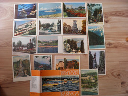 16 Cards In Folder Ussr 1963 Caucasus Black Sea Georgia Russia Abkhazia Sukhumi Batumi Sochi Gagra Ritsa Lake - Georgia