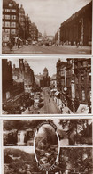 Newcastle On Tyne - 3 Postcards : Blackett Street / Neville Street / Jesmond Dene - Newcastle-upon-Tyne