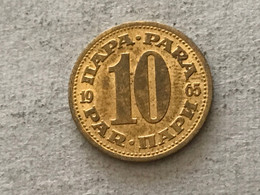 Münze Münzen Umlaufmünze Jugoslawien 10 Para 1965 - Jugoslawien