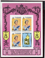 Maldive Islands 1978 MNH Souvenir Sheet "25th Anniversary Of Coronation" - Maldivas (1965-...)