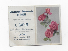 Vp77 Petit Calendrier 1952 Chaussures Cordonnerie C Cachet LYON - Small : 1941-60