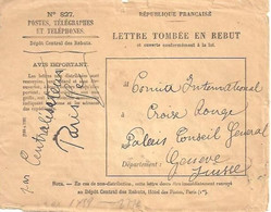 Lettre Tombée Au Rebut Censurée Par L'occupant Allemand - Brieven En Documenten