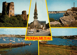 Dep 29 , Cpm PLOUDALMEZEAU , 29262 , 3274 , Les Ruines Du Chateau De Trémazan , L'église , Porsall , Lampaul ..  (01621) - Ploudalmézeau