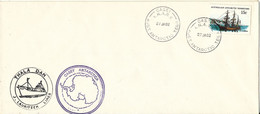AAT Australian Antarctic Territory Cover Casey 27-1-1982 Thala Dan J. Lauritzen Lines - Cartas