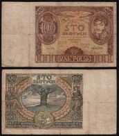 Polen - Poland 100 Zlotty Banknote 1934  Pick 75 Used  (22434 - Poland