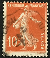 YT 138 Convoyeur De Ligne Creil à Paris 30 Mai 1911, 1907 Semeuse Fond Plein 10c Rouge France – Amscol3 - 1906-38 Sower - Cameo