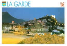 LA GARDE : Crépuscule Sur Le Village Et Le Mont Coudon - La Garde