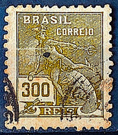Brazil Stamp Regular Cod Rhm 302 Grandma Mercury And Globe 300 Reis Filigree N 1936 Circulated 3 1936 Circulated 3 - Usados