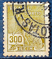 Brazil Stamp Regular Cod Rhm 302 Grandma Mercury And Globe 300 Reis Filigree N 1936 Circulated 6 1936 Circulated 6 - Usados