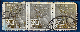 Brazil Stamp Regular Cod Rhm 302 Grandma Mercury And Globe 300 Kings Filigree N 1936 Circulated Suit 2 1936 Terno Circul - Usados