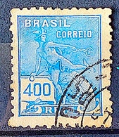 Brazil Stamp Regular Cod Rhm 303 Grandma Mercury And Globe 400 Kings Filigree N 1936 Circulated 6 1936 Circulated 6 - Usados