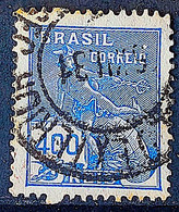 Brazil Stamp Regular Cod Rhm 303 Grandma Mercury And Globe 400 Kings Filigree N 1936 Circulated 7 1936 Circulated 7 - Usados