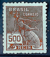 Brazil Stamp Regular Cod Rhm 304 Grandma Mercurio And Globo 500 Kings Filigree N 1936 1936 - Nuevos