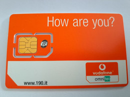 ITALIA  / GSM SIM CARD / VODAFONE / OMNITEL  SIM ACTIVA      MINT    ** 10610** - Openbaar Gewoon