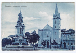 F934) Brazil Manaus Praça De São Sebastião Ed. Livraria Académica - Manaus