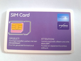 BELGIUM   SIM CARD MINT   GSM  PROXIMUS /BELGACOM     ** 10620** - Without Chip