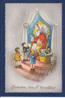 CPA Saint Nicolas Père Noël Santa Claus Nicolo Nicolaas Non Circulé - Saint-Nicolas