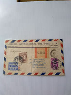 Perú. Argentina 1940? Air.reg.curious R.label.commercial Heading.reception.luzuriaga Reg Post E 7 Conmems 1 Or 2 Covers - Perú