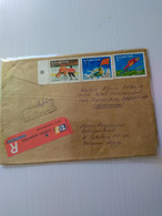 Kazakhstan.reg Letter Petropavlosk.argentina.1993.winter Olympic Norway. Reg E7.commems  For Post .1 Cover.. - Kazakhstan