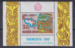 Indonesia 1969 - Tourism In Ball Block -MNH- - Indonésie