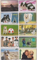 LOT De 50 Télécartes JAPON DIFFERENTES - ANIMAL - CHIEN - DOG DIFFERENT JAPAN Phonecards -  1 - Cani