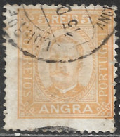 Angra – 1892 King Carlos 5 Réis Used Stamp - Angra