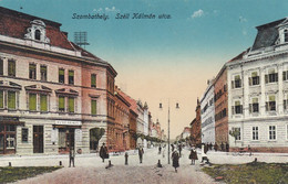 Szombathely Hungary, Szell Kalman Street Scene C1910s Vintage Postcard - Hungary
