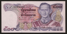 500 Baht Serie 13 First Prefix 0A First Sign 55 Thailand 1987 UNC - Thailand