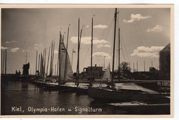 54186 - Deutsches Reich - 1936 - AnsKte "Kiel, Olympia-Hafen U Signalturm", Ungebraucht - Olympische Spelen