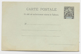 DIEGO SUAREZ  ENTIER 10C GROUPE CARTE NEUF - Storia Postale