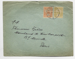 HUNGARY HONGRIE MAGYAR 3F+2F LETTRE COVER ZIMONY EMUN 1903 TO FRANCE - Lettere