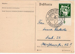 54229 - Deutsches Reich - 1941 - 6Pfg Tag Der Briefmarke A OrtsKte SoStpl HAMBURG - AFRIKA BIS 1940 POSTWERTZEICHEN-... - Géographie