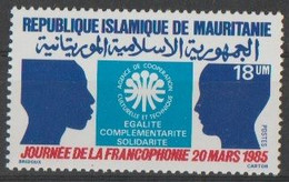 Mauritanie Mauritania - 1985 - Journée De La Francophonie - 18UM - Oblitéré - Mauritania (1960-...)
