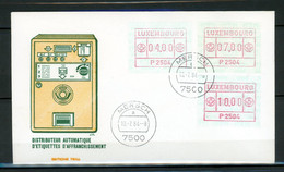 AC9-2 Mersch FDC Avec Timbres De Distributeurs 4f, 7f Et 10f  A Saisir !!! - Vignette