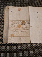 LETTRE BELFORT 1782 POUR LYON 8T CHEVEUX PERUQUIER RECTEUR ADMINISTRATEUR DE LA CHARITE - ....-1700: Precursori